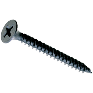 TSP 3,5x55mm Tornillo de placa de yeso autorroscante Unidad Phillips de acero con acabado de Zinc negro Estilo de cabeza de armazón - Product Image 1