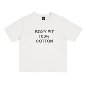 Custom Logo High Quality 250GSM Heavy Weight Box <strong>Fit</strong> 100% Cotton Drop Shoulder Oversized Cropped Boxy Plus Size <strong>T</strong> <strong>Shirts</strong> for <strong>Men</strong> - Product Image 4
