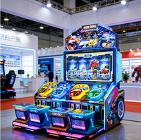 Máquina de Juego Arcade de Carreras de Autos Mecha Speed para 4 Jugadores con Selección de Múltiples Personajes y Asiento Dinámico LED