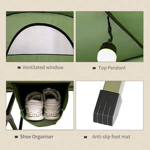 Source Usine Personnalisé Extérieur <span class=keywords><strong>Bivouac</strong></span> Vert Portable Deux Couches Classique Étanche 4 Saisons Randonnée Tunnel Camping Tentes - Product Image 4