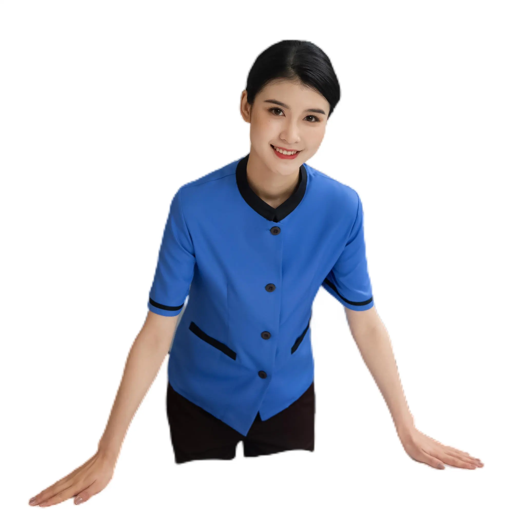 Touchhealth-uniforme de hotel para primavera y verano, uniforme con diseños de manga corta