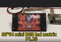 Layar LED Matriks P1.25 Mini Kustom Warna-Warni untuk Poster Digital & Toko Ritel dengan Dukungan Animasi/Grafik