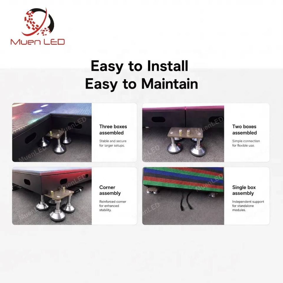 Waterproof LED Floor Tile Display P2.604 3840Hz Refresh Video Wall ...