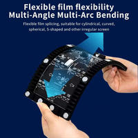 Módulo LED Flexible de 320*160 a Todo Color, Pantalla de Video Curva Cilíndrica Esférica para Publicidad en Tiendas Minoristas, Animación y Gráficos