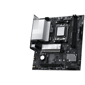 เมนบอร์ดเดสก์ท็อป New <span class=keywords><strong>PRO</strong></span> B550M-G M ATX รองรับแรม DDR5 พอร์ต M.2 ใช้งานร่วมกับซีพียู AMD 7800X3D/9700X/9600X/7500F ได้ - Product Image 1