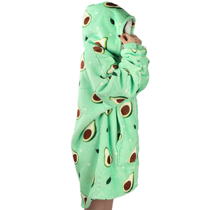 One Size Fits All Panda 3D Digital Printed Oversize <strong>Cosy</strong> Hoody Tv Wearable Thick Flannel <strong>Hoodie</strong> <strong>Blanket</strong> - Product Image 2