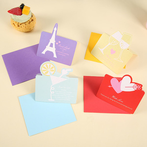 Biglietti d'<span class=keywords><strong>Auguri</strong></span> 3D a Forma di Cuore per San Valentino, Semplici Biglietti di Carta con Buone Fortune e Migliori <span class=keywords><strong>Auguri</strong></span> Solo per Te, Biglietto Festivo - Product Image 2