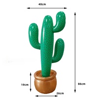 Pafu Mexicano Fiesta fête à thème Jumbo Cactus accessoire décor pour désert Western Cowboy thème jouets gonflables PVC Cactus accessoires de scène