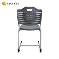 Bureaux et chaises d'école modernes et durables avec structure métallique, pieds en L, en bois et plastique, pour îlot d'apprentissage personnel concentré