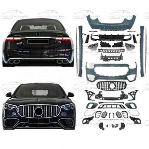 Kit carrosserie pour <span class=keywords><strong>Mercedes</strong></span> Benz <span class=keywords><strong>Classe</strong></span> <span class=keywords><strong>S</strong></span> W223 2021-2024 Changer pour S63 AMG Model Facelift Car Bumpers Grille - Product Image 1