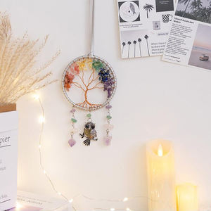 Haute qualité <span class=keywords><strong>pas</strong></span> <span class=keywords><strong>cher</strong></span> noir bohème cristal capteur de rêves voiture suspendu corde désodorisant fonctionnel - Product Image 6