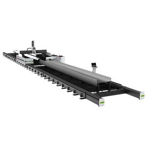 Machine de découpe laser à fibre d'acier à structure ouverte à biseau intelligent, 3D, cinq axes, 12 kW, 15 kW, 12 m, poutre en I, poutre en H - Product Image 1