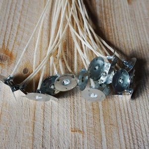 Mèches de bougies en coton naturel pré-cirées à languettes, de haute qualité, vente chaude, directement de l'usine, mèche métallique pour la fabrication de bougies sans fumée - Product Image 4