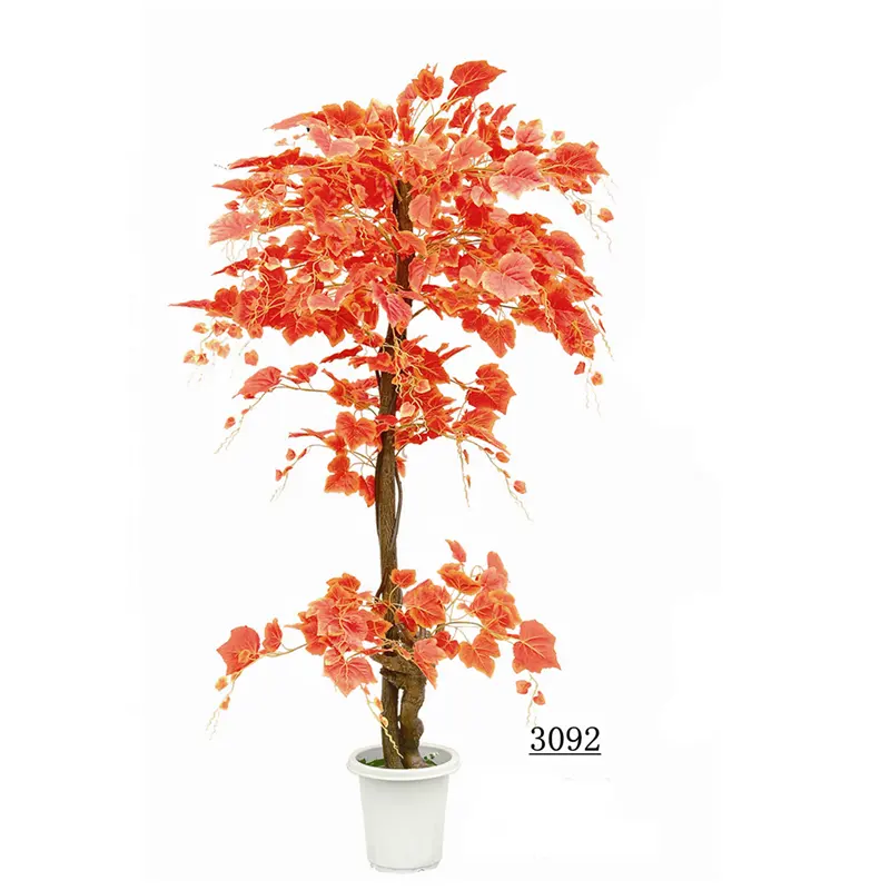 赤いブドウの木3092卸売風景人工インテリアスパイラルツリー家の装飾用