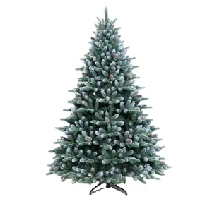 Yapay ağaç keçe noel ağacı led ışıkları ile pvc lüks noel süsler süslemeleri arvores de Natal arbol de Navidad