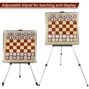 Tablero de Ajedrez Magnético de Demostración con Soporte de Trípode Ajustable, 34 Piezas Magnéticas, 60*60cm, Diseño de Madera, Juego de Ajedrez para Enseñanza y Exhibición - Product Image 5