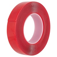 Ruban adhésif acrylique haute résistance rouge - Ruban de masquage double face imperméable et amovible