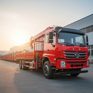 משאית LUGONG 4x2 6x4 עם מנוף רכוב 7 טון 8 טון 10 טון 12 טון מנוף טלסקופי הידראולי - Product Image 3