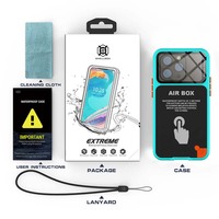 360 couverture complète antichoc photographie sous-marine écran tactile étui étanche lanière pour 6.1 pouces pour Smartphone