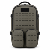 Sac à dos tactique modulaire 600D TPU avec panneau frontal MOLLE, poches utilitaires, sangles de compression latérales, sac d'extérieur, vente en gros OEM