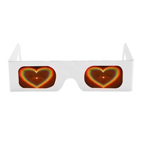 Lunettes de Diffraction Cœur Populaires en Carton – Montez-les et Votre Cœur Apparaîtra ! Idéales pour les Fêtes et Spectacles
