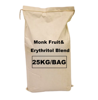 Poudre de mélange de fruit du moine et d'érythritol zéro calorie en vrac pour boissons, pâtisserie, cuisine, non-OGM, végétalien, GMP, directement de l'usine