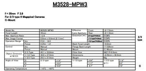 เลนส์ M3528-MPW3 คอมพิวเตอร์และอุปกรณ์แท้ - Product Image 2