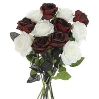 Fleurs artificielles noires, roses réalistes en mousse PE, couleur personnalisable pour bouquets de mariage DIY, centres de table et décorations