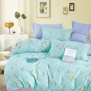 Queen Size 110gsm Microfiber <b>Duvet</b> Cover Set 4 Pcs 1800TC Woven OEKO-TEX Certified Luxury Home Light Fabric Polyester Filling - Product Image 1