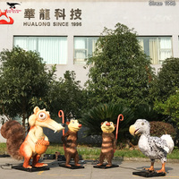 Monde animal Simulation réaliste Modèle animal Animatronique Cartoon Squirrel Robot pour parc d'attractions Zoo Exhibition
