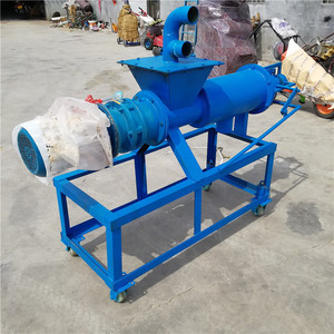 Separador Automático de Sólidos y Líquidos, Máquina de Tratamiento de Estiércol de Vaca, 220 V, Equipo de Prensado en Espiral Azul Acero - Product Image 4