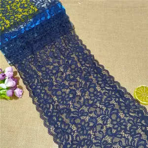 E2005-1 22.5cm anti-static elastic flower mesh Pakistani lace lace underwear fabric for traditional African clothing close-fitti