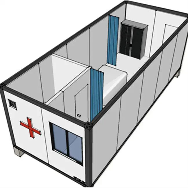 Hospital Prefab Flat Pack Mobile Medical Clinic Portable Hospital Container House