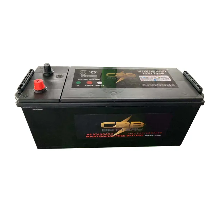 factory popular sealed lead acid 12V120ah dry charged car truck battery selling