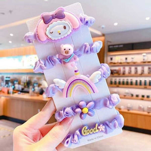 Vendita calda di tendenza moda stampato in peluche raso Scrunchies carini semplici ragazze accessori per capelli all'ingrosso - Product Image 1