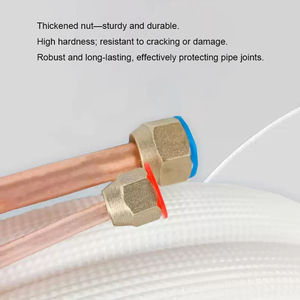 Kit de tubes de raccordement en cuivre <span class=keywords><strong>pré</strong></span>-isolés pour climatiseur split, tubes isolants en <span class=keywords><strong>PE</strong></span> pour installation de climatisation HVAC - Product Image 3