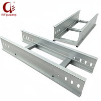 Plateau porte-câbles en alliage d'aluminium de type échelle, échelle porte-câbles en aluminium léger pour le câblage de câbles électriques, projet industriel