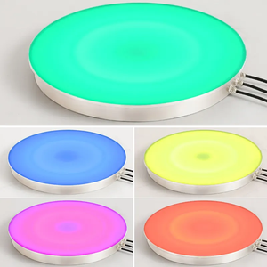 Lámpara de pie interactiva RGB Circle Led Brick Light <span class=keywords><strong>Dance</strong></span> Floor Touch Sensitive para Park Garden Square Landscape - Product Image 4