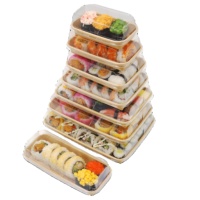 Bol en papier kraft personnalisé de conception japonaise, finition brillante/mate, gaufrage, durable, recyclable, pour aliments, sucre, nourriture pour bébés