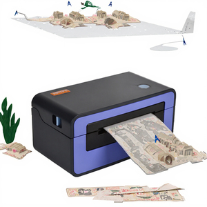 N51 데스크탑 잉크리스 QR 바코드 미니 스티커 프린터 4*6인치 감열 배송 라벨 USB 1년 보증 203DPI 재고 USP - Product Image 3