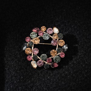 Broches de Cristal con Flores, Modernos y Elegantes, Botones de Diamantes de Imitación, Aleación Chapada en Oro, Personalizados, Unisex, para Uso Diario, Compromiso, Boda - Product Image 5