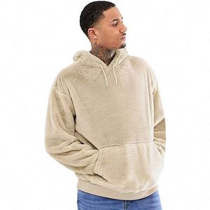 Lỏng phù hợp với đồ họa hoodie ấm Fluff trong mùa đông dài tay áo len áo sơ mi thêu in thiết kế làm bằng polyester/Bông - Product Image 5