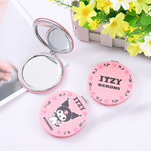 Miroir cosmétique pliant portable Kawaii My Melody Cinnamoroll Design double face pour le maquillage de voyage Miroir de poche - Product Image 2