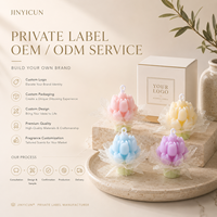 Vela Aromática Personalizada con Ramo de Tulipanes, Vela Floral Hecha a Mano con Cera de Soya, Recuerdo de Boda, Regalo, OEM, ODM, Marca Privada, Venta al Por Mayor