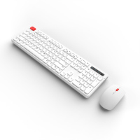 Stokta Mevcut Kablosuz Klavye ve Mouse Seti Renkli Kutuda 2.4G Kablosuz Mouse Klavye Mouse Combo Seti Ayni Gün Teslimat Beyaz