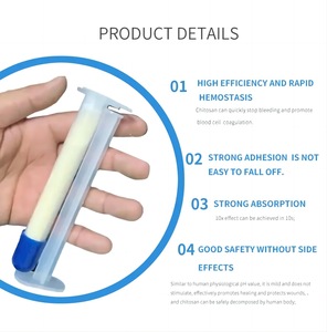 CE/ISO tiêm Chitosan hemostat bột | 60S nhanh đông máu hạt cho chảy máu nghiêm trọng, vô trùng Y Tế cấp - Product Image 3