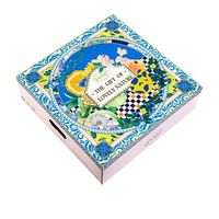Boîte cadeau de luxe vide pour fruits, emballage Floral Orchard avec feuille d'or