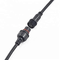 Câble de prise étanche M8 2p mâle et femelle voiture LED câble de connexion cc étanche à la pluie 3/4 conducteurs prise étanche cordon d'alimentation
