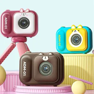 2023 Новый Рождественский подарок Детская Веселая цифровая камера для фотосъемки детей милая мультипликационная детская мгновенная камера со штативом