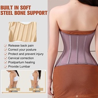 Ceinture amincissante Yixinly pour femme, corset en U, gaine abdominale pour le fitness avec fermeture à agrafes, fabriquée en Chine